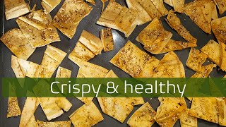 Crispy pita bread chips - oven baked