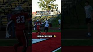 😤Shamarius Peterkin only needed 1 hand to haul in this toe tap TD 🏈 #football #highschoolsports