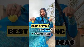 Best sitting poses for girls/pose in ethnic wear/salwar suit poses/RADHA RAJVANSHI ❤️#ytshorts