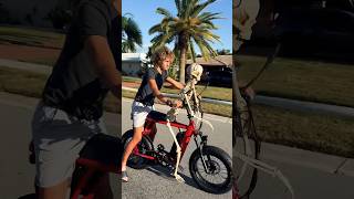 Juiced bikes Halloween mode e bike skeleton #juicedbikes #halloween #ebikes #sarasotaflorida