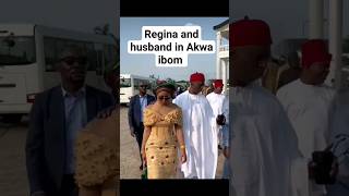 Regina Daniels, husband and  10 senators wives in Akwa ibom state #billionare #reginadaniels #fyp