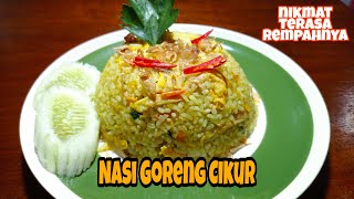 RESEP NASI GORENG CIKUR / NASI GORENG KENCUR nikmat terasa rempahnya