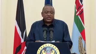 PRESIDENT UHURU KENYATTA SENDS A CONGRATULATORY MESSAGE TO PRESIDENT ELECT WILLIAM RUTO.