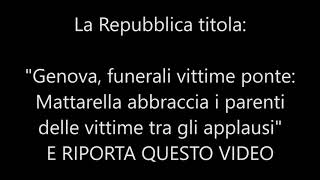 Sonoro cambiato per i funerali di Genova.