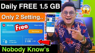 Diwali Offer Get Daily Free 1.5 GB Data || Redeem Now || Mobile Special New Offer Tip 2021