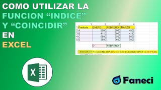 FUNCION INDICE Y COINCIDIR EN EXCEL | CON EJEMPLO DE FORMULA ANIDADA✅