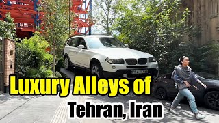 Walking in the luxury alleys of Tehran, Iran (Fereshteh Street)