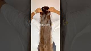 Half up style ✨ #shortsvideo #hairstyle #explore #hairtutorial #navratristyle #shorts #longhair