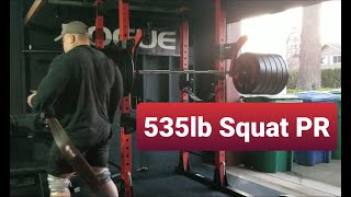 535lbs Squat Personal Record | Rogue AM-2 Monolift