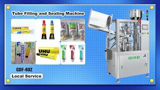 GDF-60Z Automatic Metal Tube Filling and Sealing Machine #tubefillingmachine #fillingmachine