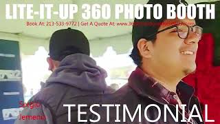 360 Photo Booth, Testimonial, Customer Reviews Video Sergio Jemeniz, #RoseBowlParade #Pac12 #FanFest