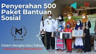 Satu Tahun MOONZAYA INDONESIA Berbagi 500 Paket Bantuan Sosial