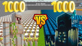 200 Iron Golame Vs 50 Warden In Minecraft |