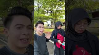 Jadi ga fokus lari kalo liat kaka cantik😭🥰 #viral #shortvideos #runing