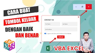 Cara membuat Tombol Keluar Aplikasi dengan Baik dan benar di VBA Excel