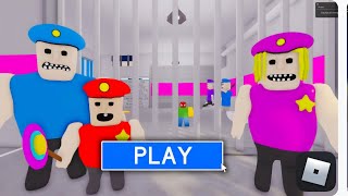 Buff Police Family Prison Run Escape Obby (Roblox) Full Gameplay (Android)