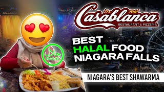 We Tried the BEST HALAL FOOD IN NIAGARA FALLS 🇨🇦 Casablanca SHAWARMA Restaurant