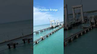 Pamban bridge #pambanbridge #ramsetu #rameshwaram #dhanushkodi #ram #lasttrain #incredibleindia #sea