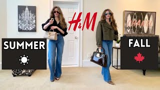 Summer to Fall Transitional Outfits with H&M Haul LOOKBOOK