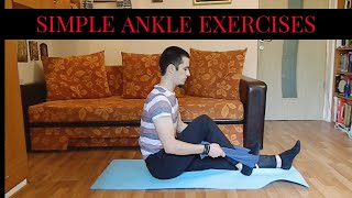 3 simple exercises for ankle (3 exerciții simple pentru gleznă)