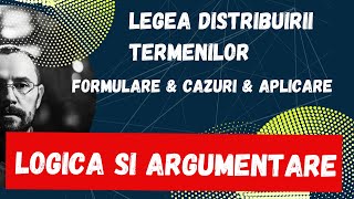 Bac Logica si argumentare, Legea distribuirii termenilor, Cum se aplica, Cazuri