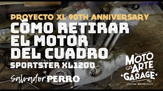 Cómo retirar el motor Sportster del cuadro