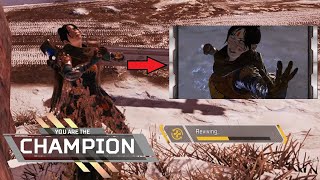 Self Revive to Game Winning Finisher - Apex Legends