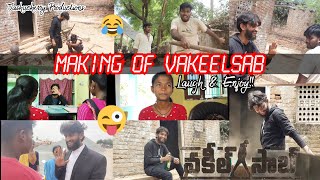 Vakeelsaab fight scene Making  | #Vakeelsab | #MakingVideo | #MobileMaking | #JashucherryProductions