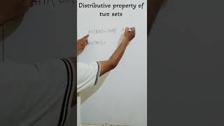 Distributive Property for Sets