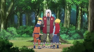 Naruto and boruto are taught by master jiraiya's rasengan technique