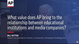 What value does AP bring to the relationship between educational institutions and media companies?