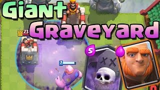 GIANT DE NIVEL 8 + GRAVEYARD DECK - Clash Royale Romania