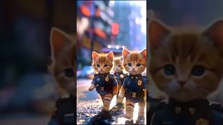 😺 police cat is on- duty#cat #kitten,#kittens ,#police #shorts #catvideos