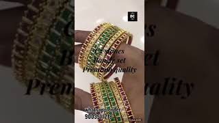 LIVE VIDEO-Premium cz stone malticolour Bangles