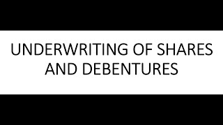 CA/CMA Inter -Underwriting of shares and debentures Part 1 (Malayalam)