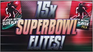 15x SUPERBOWL ELITE PACKS! (Madden Mobile 17)