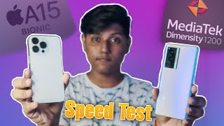 iPhone 13 Pro VS Vivo X70 Pro Speed Test (A15 Bionic vs Dimensity 1200) Comparison + Ram Management