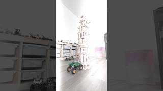 Jenga Blocks Tower Destruction by Dragon Monster Truck #monsterjam #monstertruck #jenga