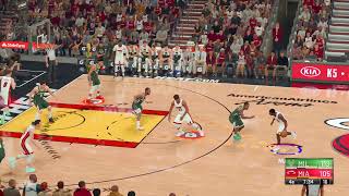 NBA 2K21 Heat Bucks All Star Diff Sliders Test