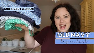 OLD NAVY SPRING 2021 TRY ON HAUL| MID SIZED FASHION | huge old navy haul | LITERALLY LYDIA