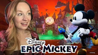 Wait, Mickey is literally epic (Epic Mickey Rebrushed First Playthrough)