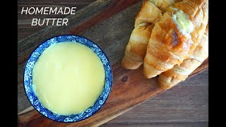 How to make butter at home in 10 mins | Homemade Butter recipe | one ingredient homemade butter