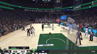 NBA2K25 - My Career - 1st Season Milwaukee Bucks 92 OVR PF -A Quick game before bed !!! LIVE NOW PS5