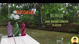 TUTORIAL BUNGA DARI SENDOK PLASTIK