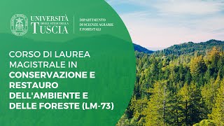 🌲 PRESENTAZIONE CORSO DI LAUREA MAGISTRALE CRAF (LM-73)