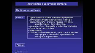 Clase NRO 2  Hipofunción suprarrenal Dra Ludueña