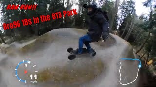 Bro96 18s at the MTB park! RAW RUN!