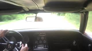 Test drive in Jens 1972  454 Corvette with camera mounted on the rear window.