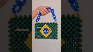 Beaded bag bandeira do Brasil