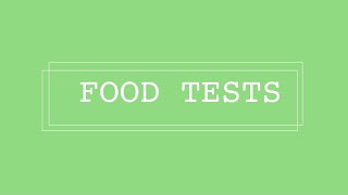 FOOD TESTS [GCSE BIOLOGY]